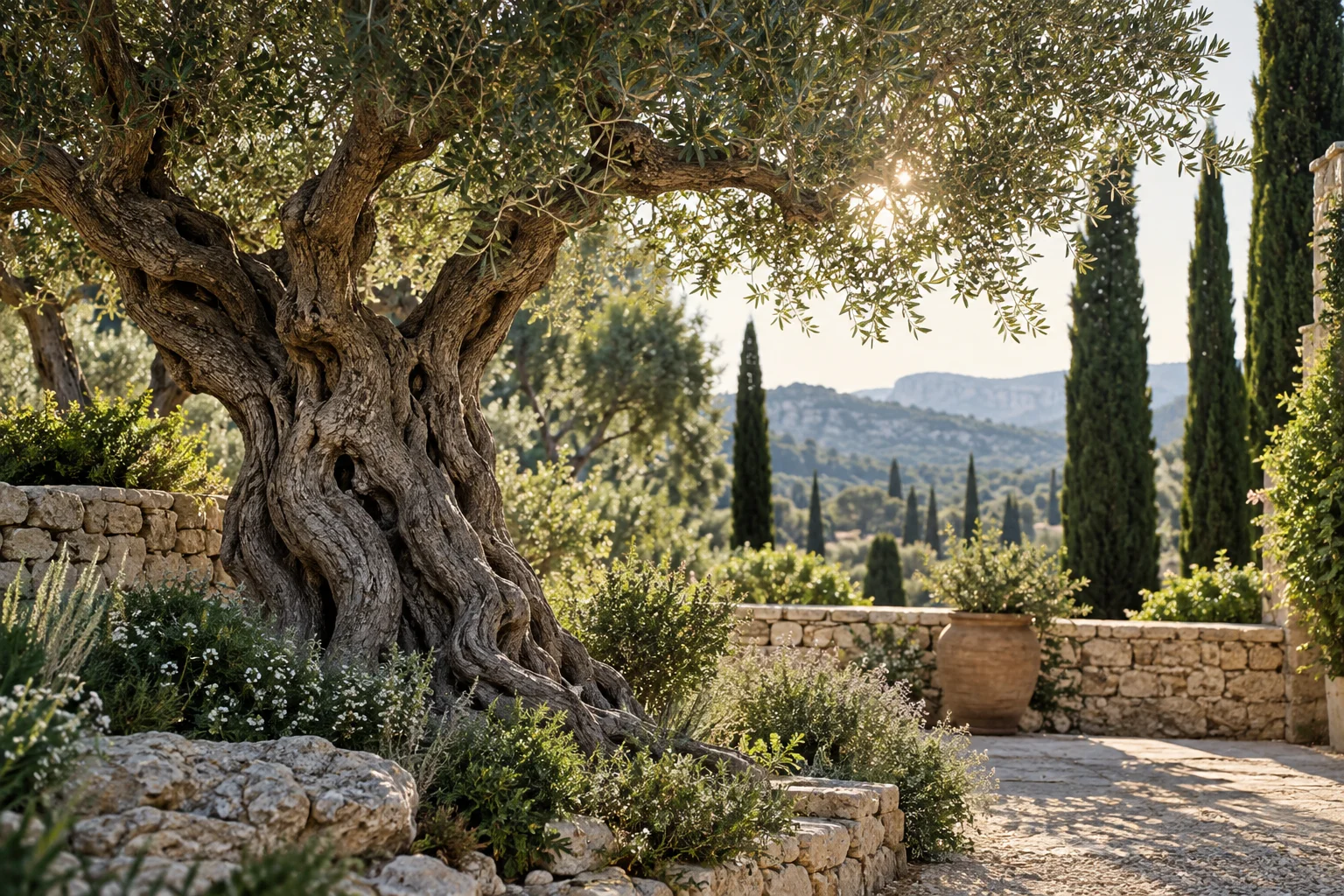 Illustration d’ambiance : arbres du haut-var en Provence